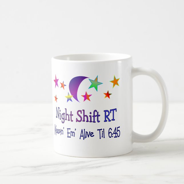 Mug Poste de nuit droite--Cadeaux respiratoires drôles (Droite)
