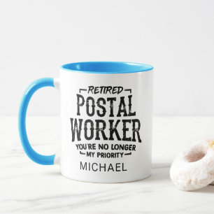 Mug Poste de travail à la retraite personnalisée