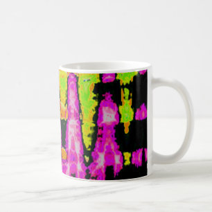 Mug Poster d'art Abstrait Neon Glitch Imprimer