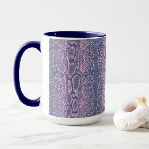 Mug Poster de animal de peau de serpent rose