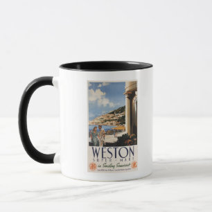 Mug Poster de la compagnie de chemin de fer Couple Sur