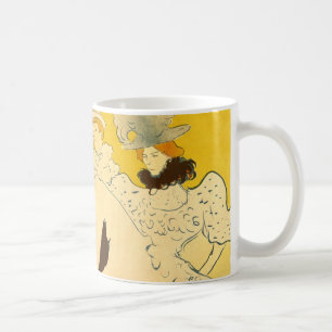Mug Poster de la fille dansante Jaune Toulouse Lautrec