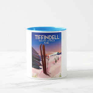 Mug Poster de ski Tiffindell Afrique du Sud