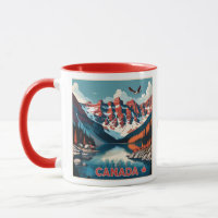 Poster de voyage sur mesure Monogramme Canada