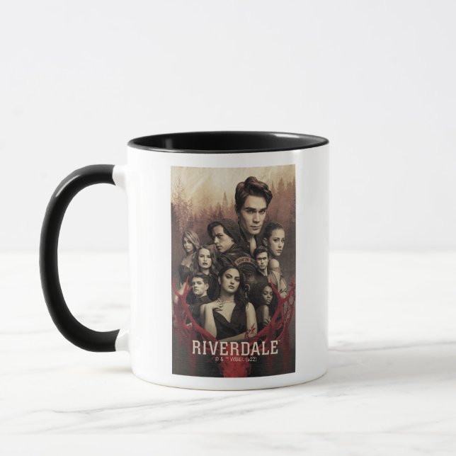 Mug Poster du crâne de cerfs de Riverdale (Gauche)