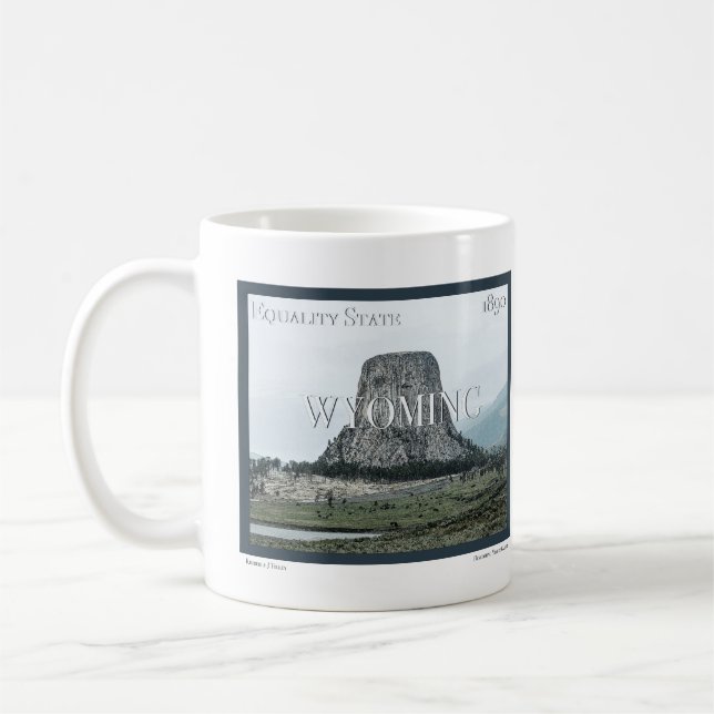 Mug Poster du Wyoming (Gauche)