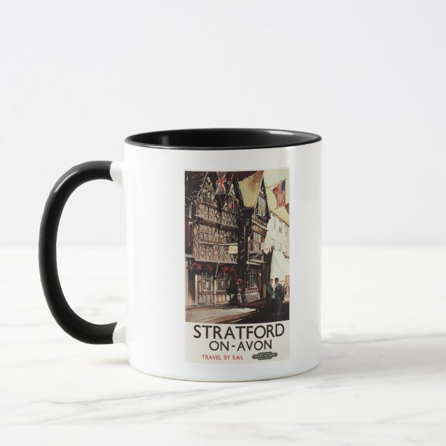 Mug Poster ferroviaire Garrick Inn and Harvard House (Gauche)