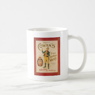 Mug Poster original vintage Cowan irish whisky