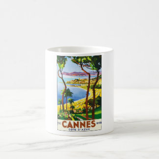Mug Poster vintage Cannes Côte d'Azur