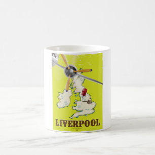 Mug Poster vintage Liverpool Travel