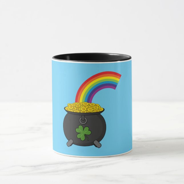 Mug Pot de dessin en or arc-en-ciel (Centre)