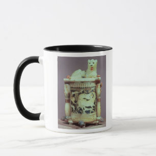 Mug Pot d'onguent avec un chiffre de le roi comme lion