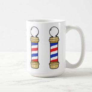 Mug Poteaux en coiffure bleu et or