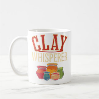 Mug Poterie drôle de chuchoteuse d'argile féminine