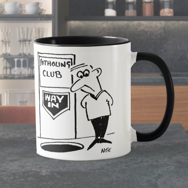 Mug Potholing Club Doorway. Potholer (Créateur téléchargé)