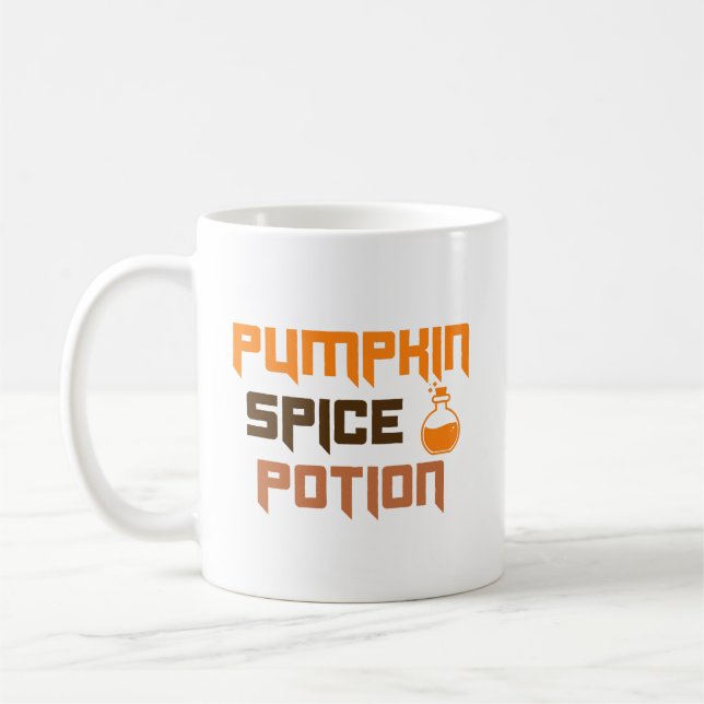 Mug Potion d'épice citrouille drôle Halloween (Gauche)