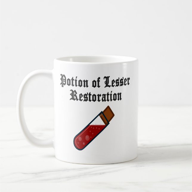Mug Potion d'une boue de restauration inférieure (Gauche)