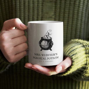 Mug Potion magique drôle Halloween sorcière chaudron