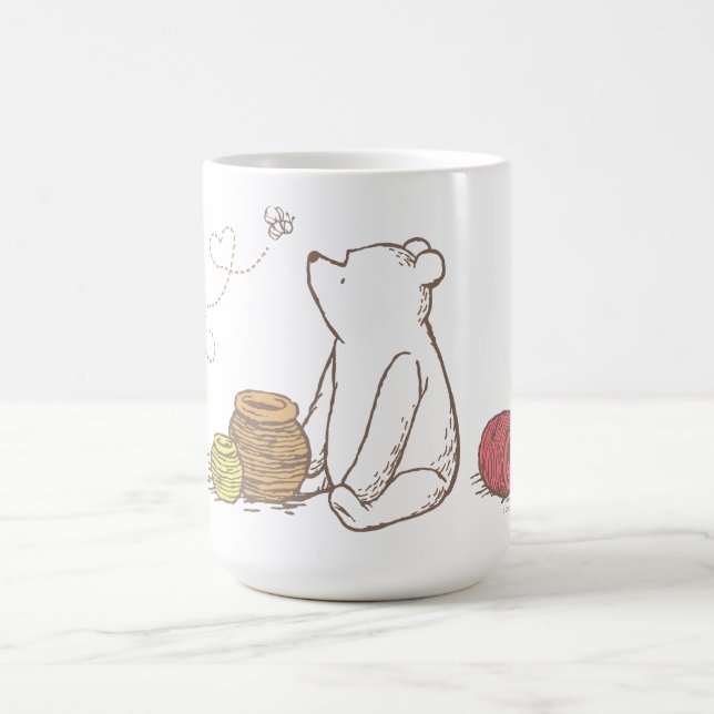 Mug Pots classiques d'ourson et de miel (Centre)