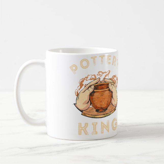 Mug Pottery King Ceramics Artist Ceramicist Art Potter (Gauche)