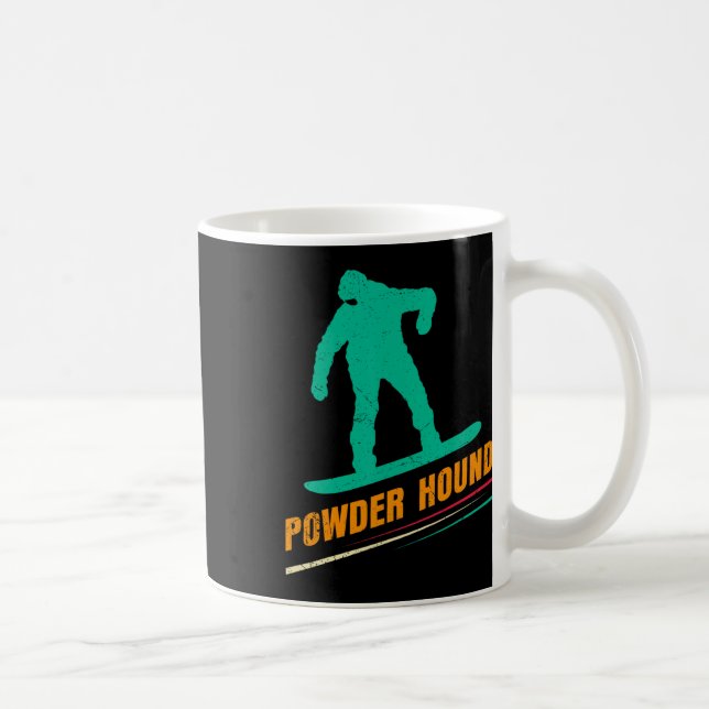 Mug Poudre de snowboard Hound Drôle Snowboard Enfants (Droite)