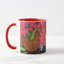 Mug "Poule de jardin et ses amis"