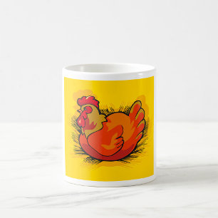 Mug Poule sur nid Ferme lumineuse Poulet de basse-cour