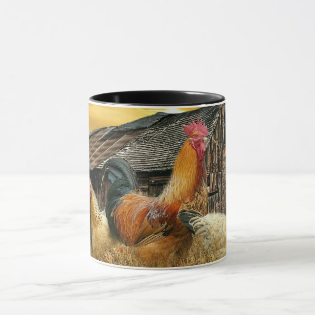 Mug Poules de coq Rustique Barne Set de table papier d (Centre)