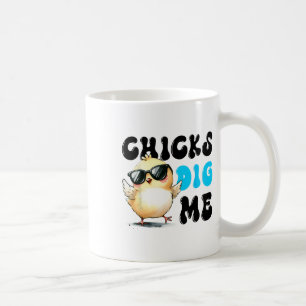Mug Poules drôles me draguent Pâques Joyeuses Pâques 1