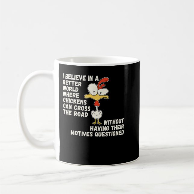 Mug Poulet Drôle Animal De Ferme (Gauche)