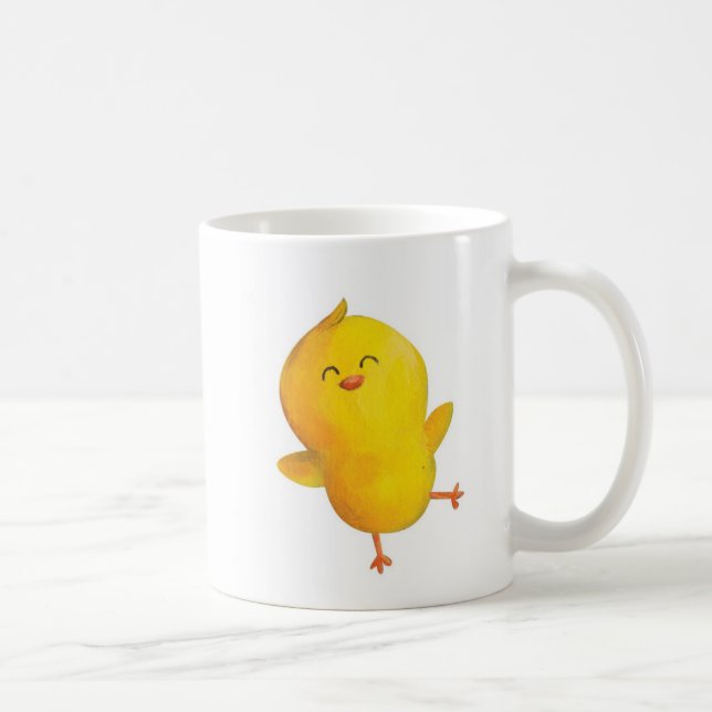 Mug Poulet jaune mignon (Droite)