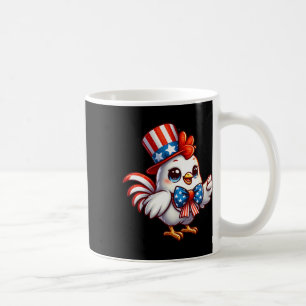 Mug Poulet Joyeux 4 juillet Fête de l'Indépendance Hom