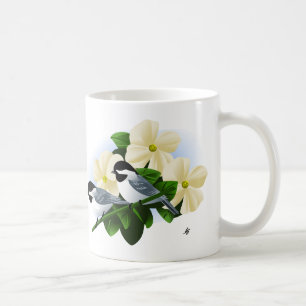 Mug Poulets et fleurs de Dogwood