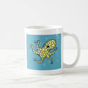 Mug Poulpe bagué bleu