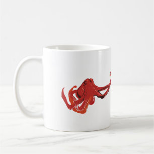 Mug poulpe rouge