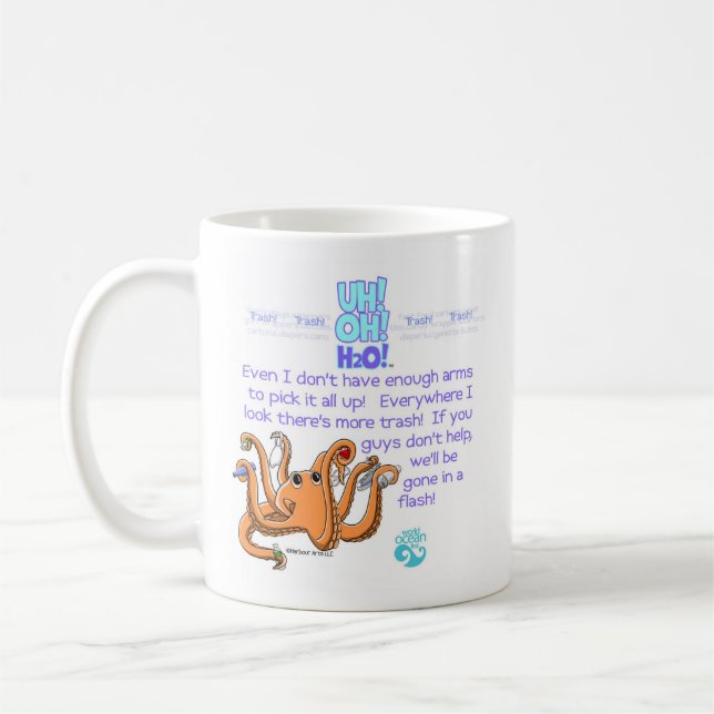 Mug poulpe (z) avant, poulpe (z) arrière (Gauche)