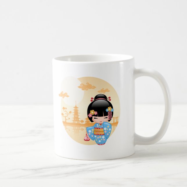 Mug Poupée de Maiko Kokeshi - fille de geisha (Droite)