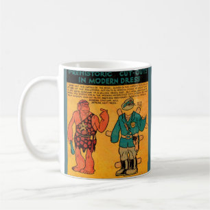 Mug Poupée en papier de bande dessinée des années 1930