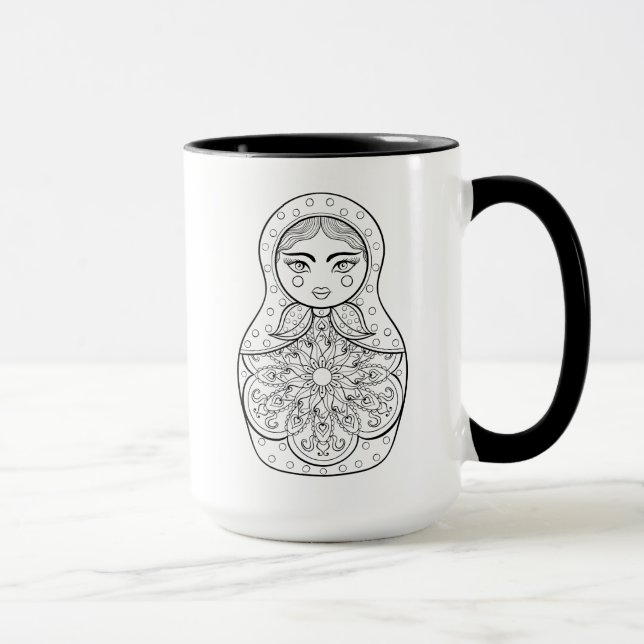 Mug Poupée russe élégante (Droite)