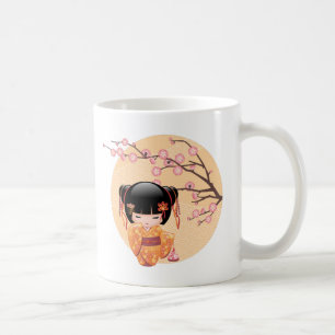 Mug Poupée Ume Kokeshi - Poche Japonaise Geisha Girl C