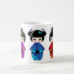 Mug Poupées de Kokeshi
