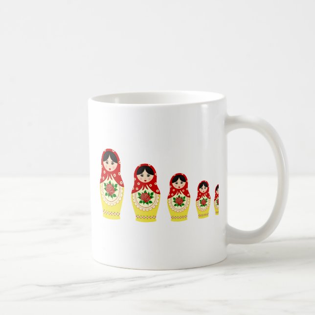 Mug Poupées de Matryoschka rouges (Droite)