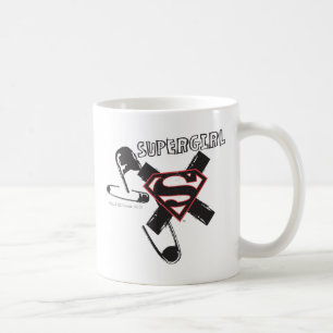 Mug Poupées de sécurité noire Supergirl