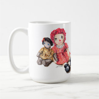 Mug Poupées vintages avec amitié