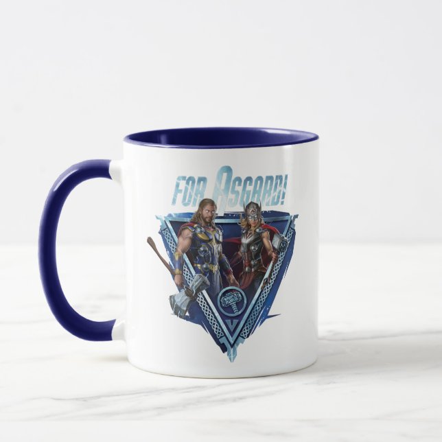 Mug Pour Asgard ! Thor et puissant Thor Graphic (Gauche)