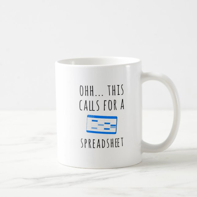 Mug Pour cela, il faut une feuille de calcul, un compt (Droite)