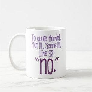 Mug "Pour citer Hamlet"… drôle