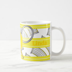 Mug Pour des joueurs de tennis - jaune