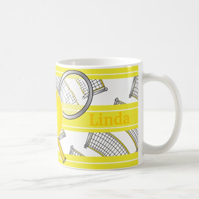 Mug Pour des joueurs de tennis - jaune (Droite)