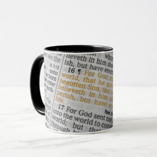 Mug POUR DIEU AUSSI AIMÉ LE MONDE Jean 3:16 Lettres d'